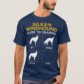 Silken Windhound Guide to training Dog Obedience T-shirt (Voorkant)