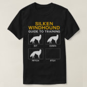 Silken Windhound Guide to training Dog Obedience T-shirt (Design voorkant)