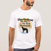 Silken Windhound: hond, mythe, legende T-shirt (Voorkant)