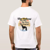 Silken Windhound: hond, mythe, legende T-shirt (Achterkant)