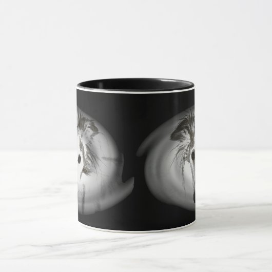 Silken Windhound in Grijs Mok (Midden)