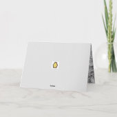 Silken Windhound-kerstKaart Bedankkaart (Achterkant)