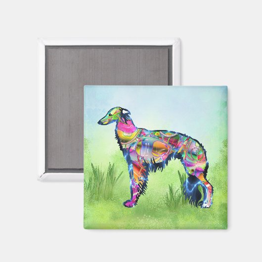 Silken Windhound Magneet (Voorkant / Achterkant)