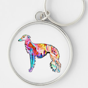 Silken Windhound Marbling Sleutelhanger