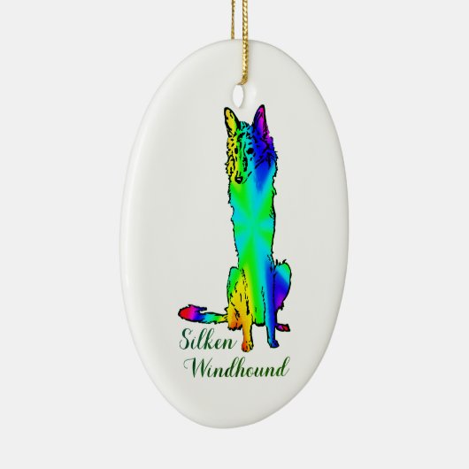Silken Windhound Ornament (Rechts)