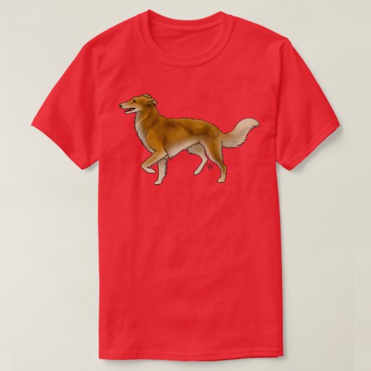 Silken Windhound Red T-shirt (Design voorkant)