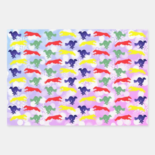 Silken Windhound Running Inpakpapier Vel (Voorkant 3)