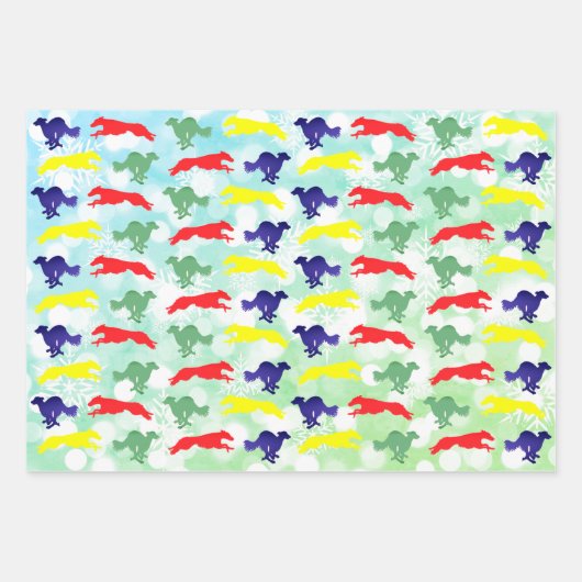 Silken Windhound Running Inpakpapier Vel (Voorkant 2)