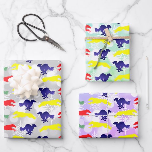 Silken Windhound Running Inpakpapier Vel (Voorkant)