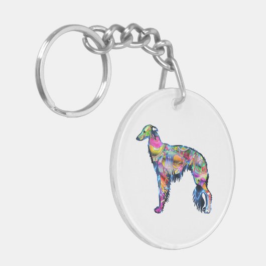 Silken Windhound Sleutelhanger (Voorkant Links)