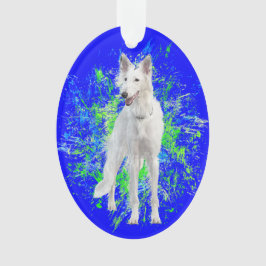 Silken Windhound Splatter Ornament