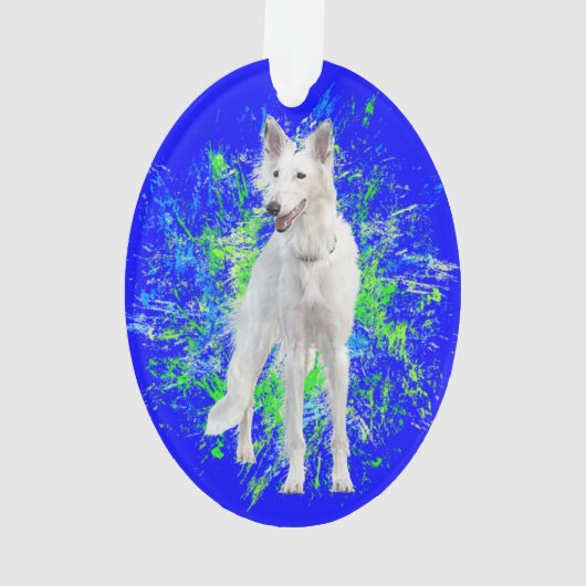 Silken Windhound Splatter Ornament (achterkant)