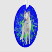 Silken Windhound Splatter Ornament (voorkant)