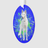 Silken Windhound Splatter Ornament (voorkant)