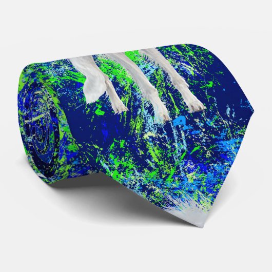 Silken Windhound Splatter Stropdas (Opgerold)