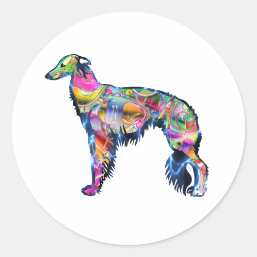 Silken Windhound Sticker (Voorkant)