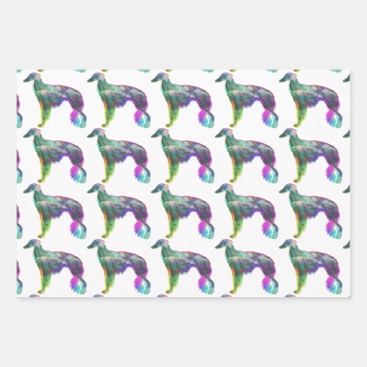 Silken Windhound Wrapping Paper (Voorkant)
