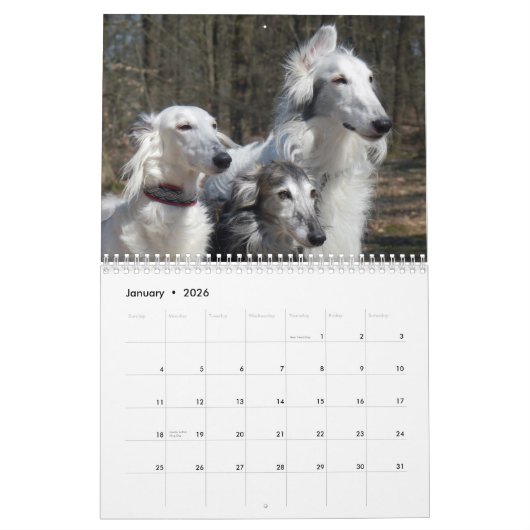 Silken Windhounds 2015 Kalender (Jan 2026)