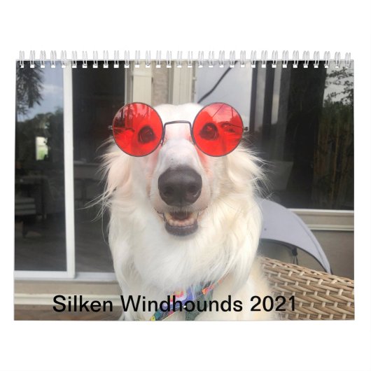 Silken Windhounds 2021 - allen omhoog gedrukt Kalender (Hoes)