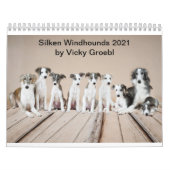 Silken Windhounds 2021, door Vicky Groebl - Puppie Kalender (Hoes)