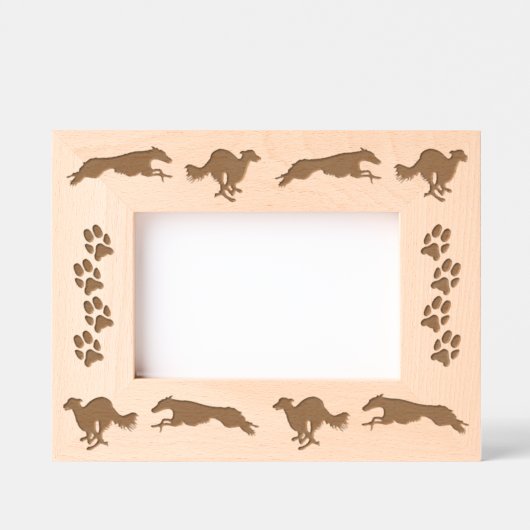 Silken Windhounds aan het lopen Gegraveerde Lijstjes (Voorkant)