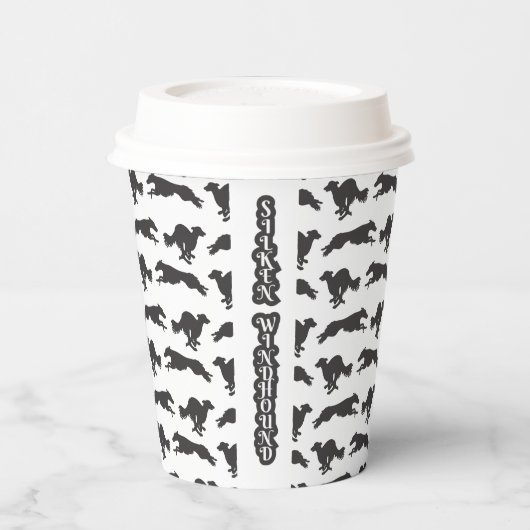 Silken Windhounds aan het lopen Papieren Bekers (Links)