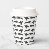 Silken Windhounds aan het lopen Papieren Bekers (Voorkant)