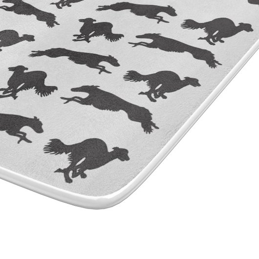 Silken Windhounds aan het lopen Snijplank (Hoek)