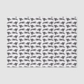 Silken Windhounds aan het lopen Tissuepapier (Voorkant)