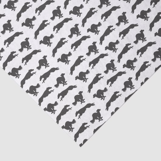 Silken Windhounds aan het lopen Tissuepapier (Detail)