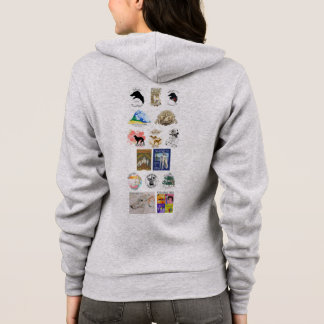 Silkenfest logos zipper hooishirt hoodie
