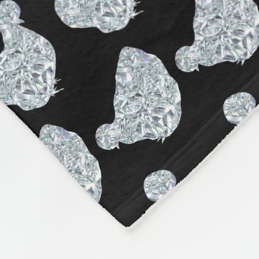 Silkie Bantam Bling Fleece Deken (Hoek)