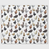 Silkie Bantam Chickens Cadeaupapier (Vlak)