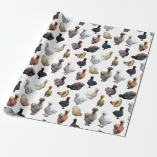Silkie Bantam Chickens Cadeaupapier