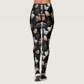 Silkie Bantam Chickens Leggings (Achterkant)