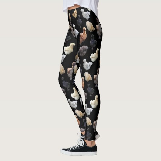 Silkie Bantam Chickens Leggings (Links)