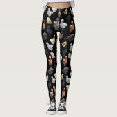 Silkie Bantam Chickens Leggings (Voorkant)