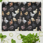 Silkie Bantam Chickens Theedoek (Gevouwen)