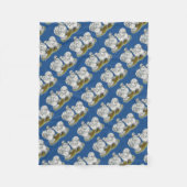 Silkie Bantam Splash Chickens Fleece Deken (Voorkant)