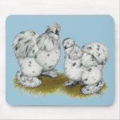 Silkie Bantam Splash Chickens Muismat (Voorkant)