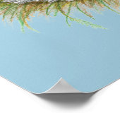 Silkie Bantam Splash Chickens Poster (Hoek)