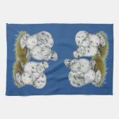 Silkie Bantam Splash Chickens Theedoek (Horizontaal)