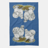 Silkie Bantam Splash Chickens Theedoek (Verticaal)