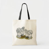 Silkie Bantam Splash Chickens Tote Bag (Voorkant)