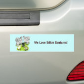 Silkie Bantam Splash Family Bumpersticker (Op auto)