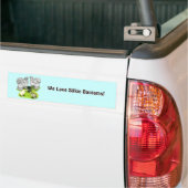 Silkie Bantam Splash Family Bumpersticker (Op Truck)