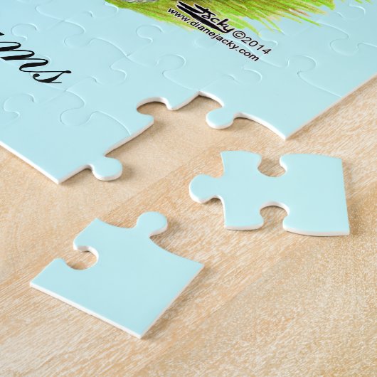 Silkie Bantam Splash Family Legpuzzel (Zijkant)