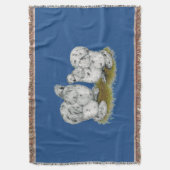 Silkie Bantams Splash Chickens Deken (Voorkant Verticaal)