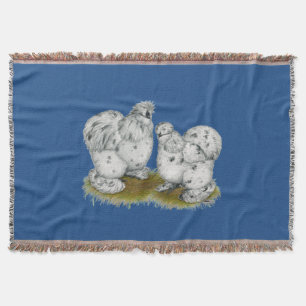 Silkie Bantams Splash Chickens Deken