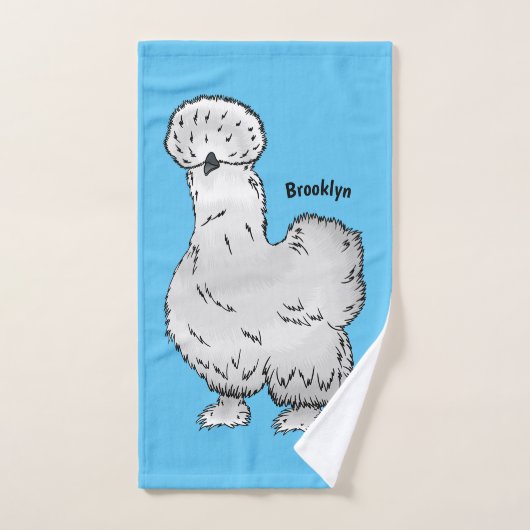 Silkie cartoon illustratie bad handdoek (Handdoek)